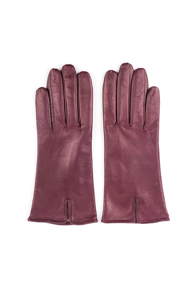 Bordeaux gloves in leather