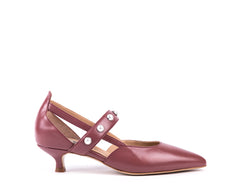 Dry pink medium-heeled shoes