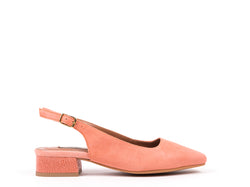 ​Slingbacks in peach suede