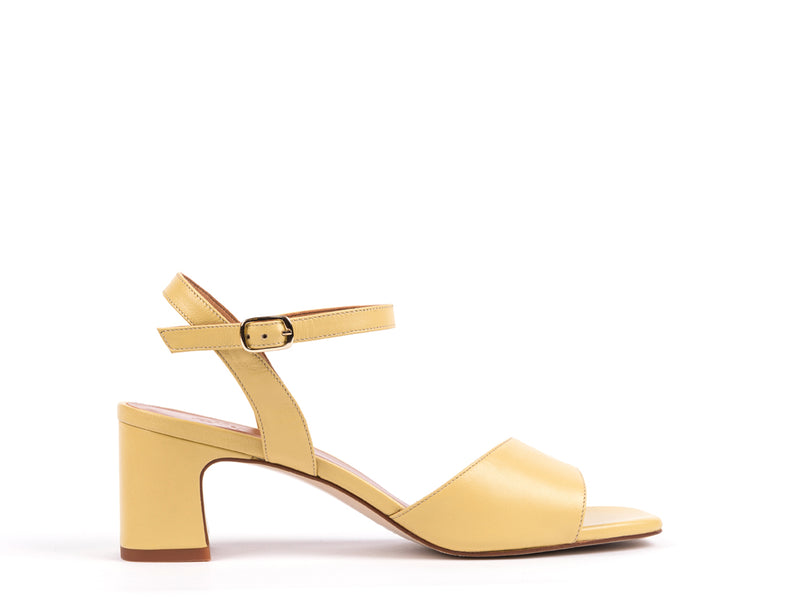 ​WEDDING COLLECTION - Heeled sandals in butter leather