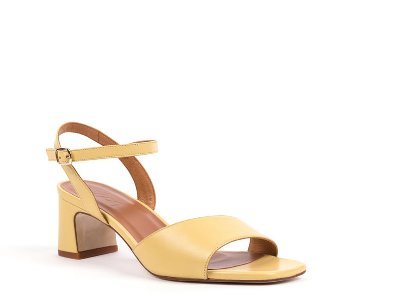 ​WEDDING COLLECTION - Heeled sandals in butter leather